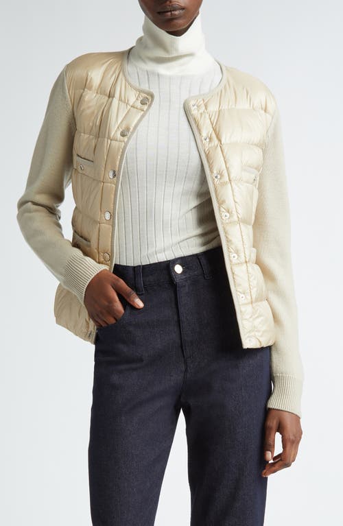 Moncler Mixed Media Down Jacket at Nordstrom,