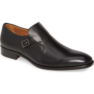 Mezlan Foggia Monk Strap Shoe- Black
