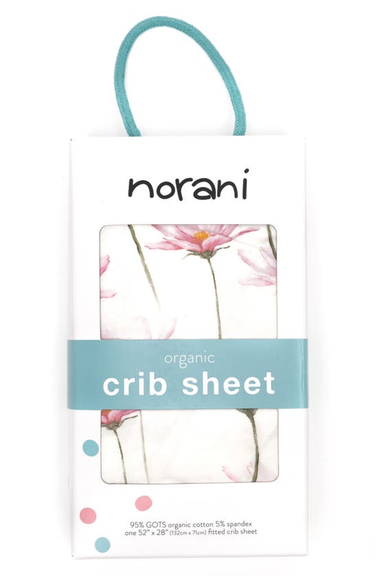 Shop Norani Crib Sheet In Pink/ Green