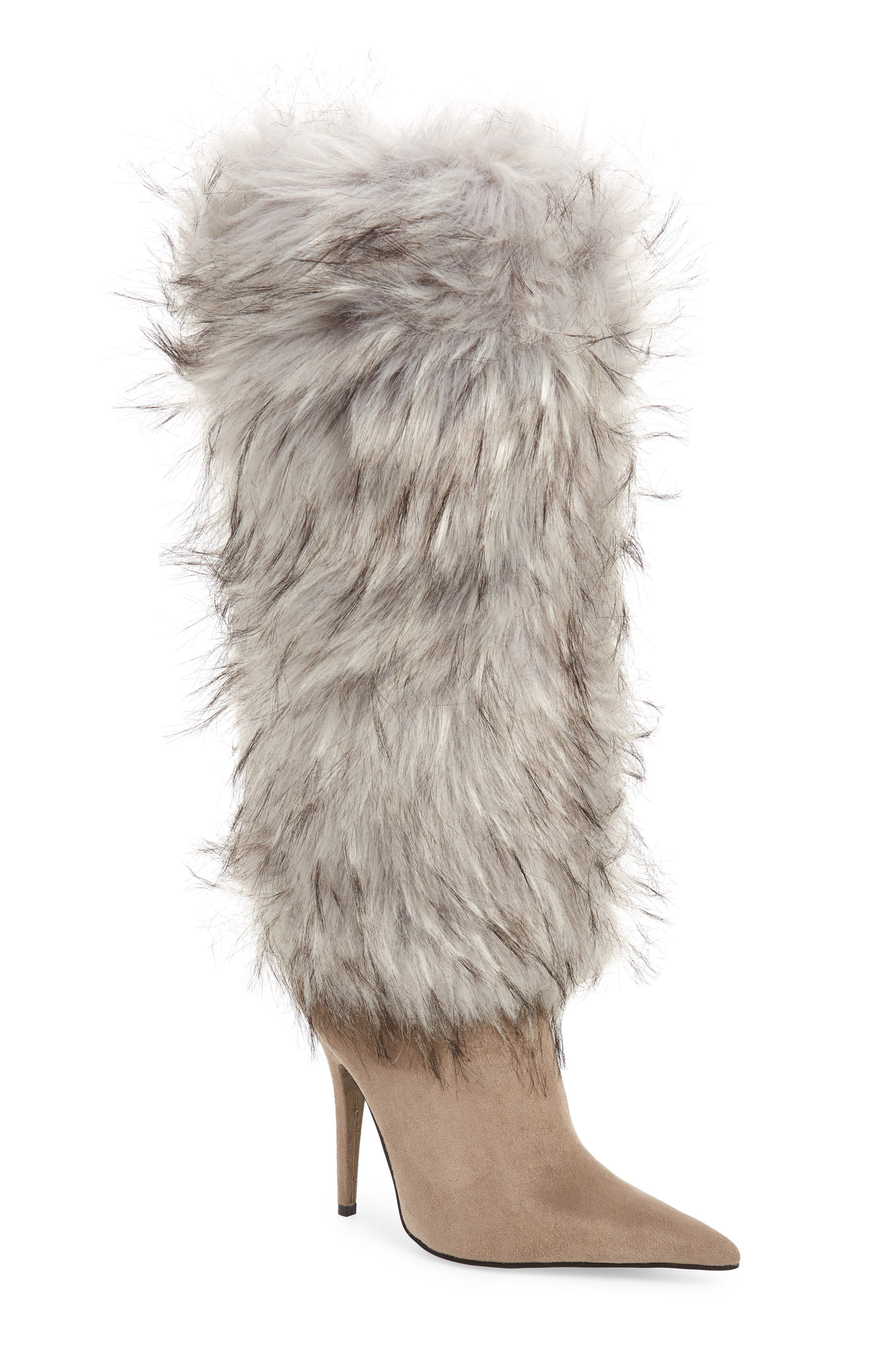 jeffrey campbell fur heels