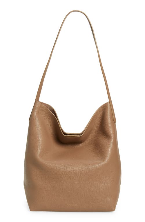 Everyday Cabas Leather Hobo Bag in Biscotto