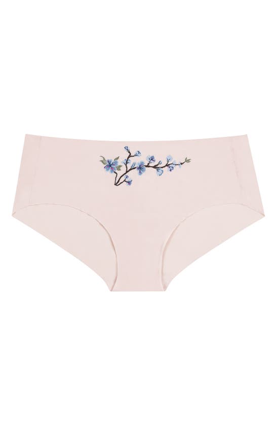 Shop Uwila Warrior Better Briefs Embroidered Seamless Briefs In Rose Quartz