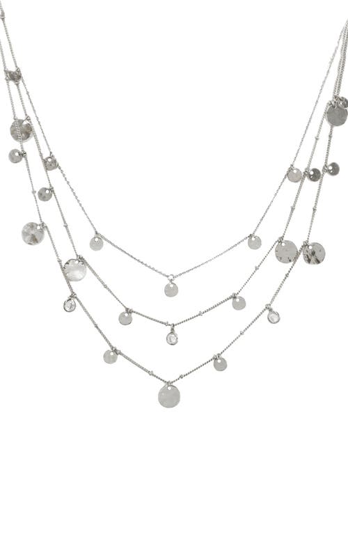 Ettika Set of 3 Disc Necklaces in Silver at Nordstrom