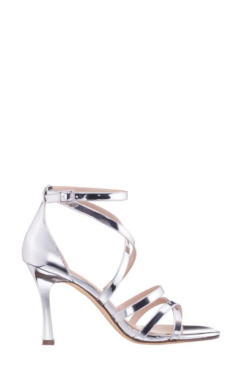 Nina Devyn Ankle Strap Sandal In Silver