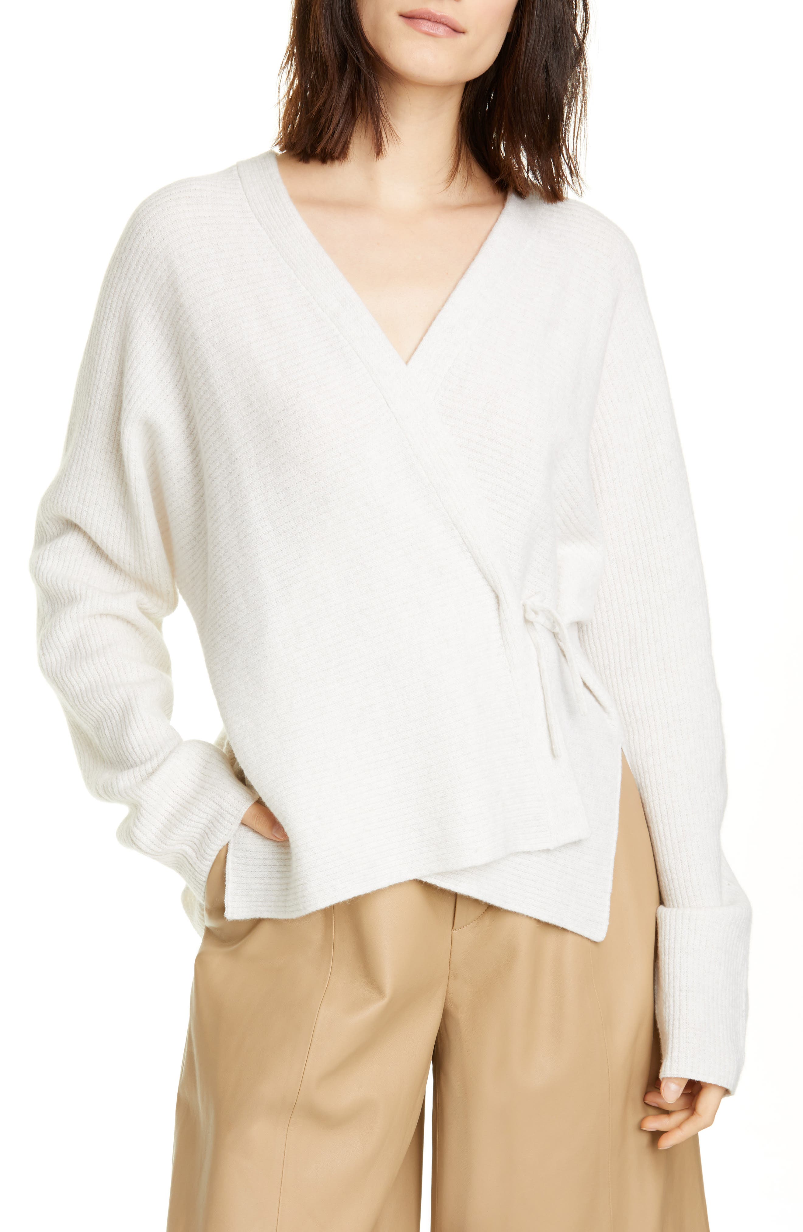 cashmere wrap jumper