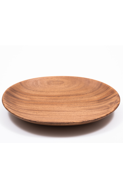 Chechen Wood Design Shallow Salad Tray In Natural
