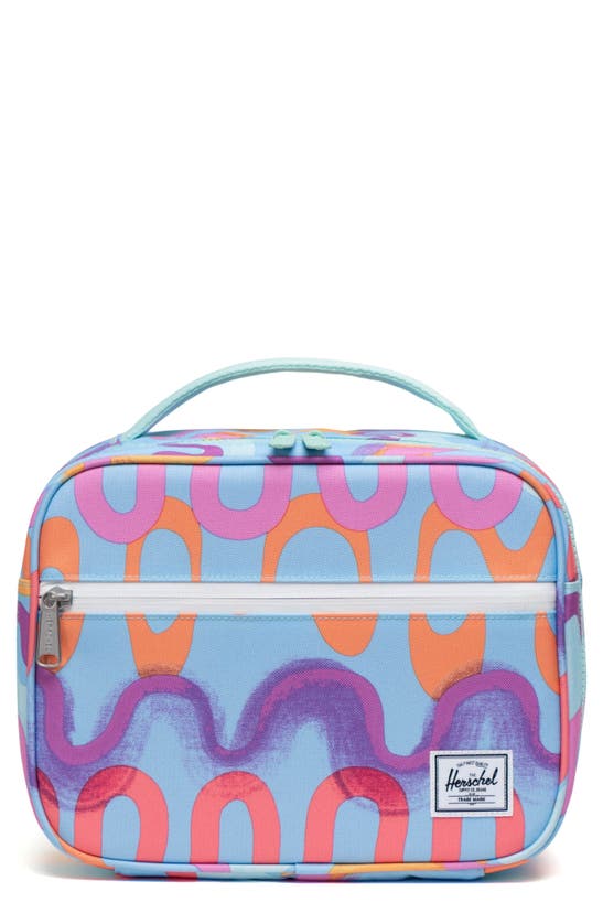 Shop Herschel Supply Co Kids' Pop Quiz Recycled Polyester Lunchbox In Squiggle