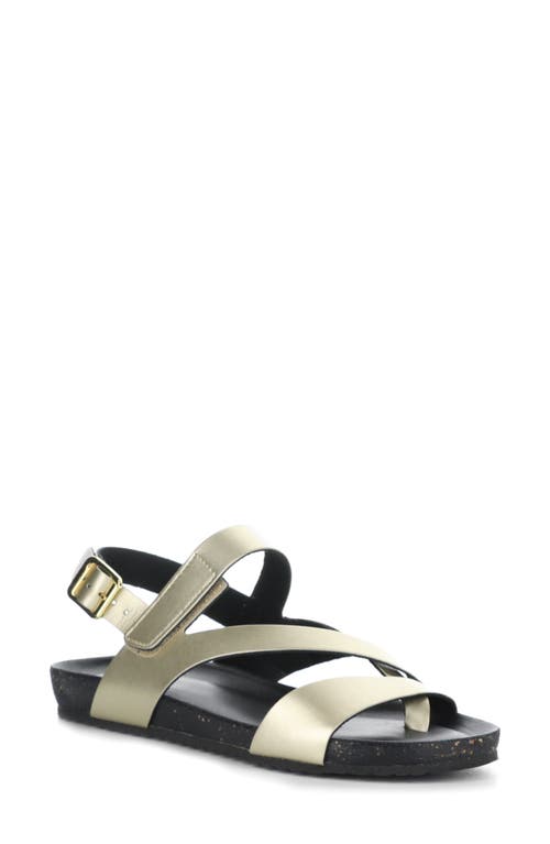 Bos. & Co. Sara Sandal in Gold Pearlized Leather