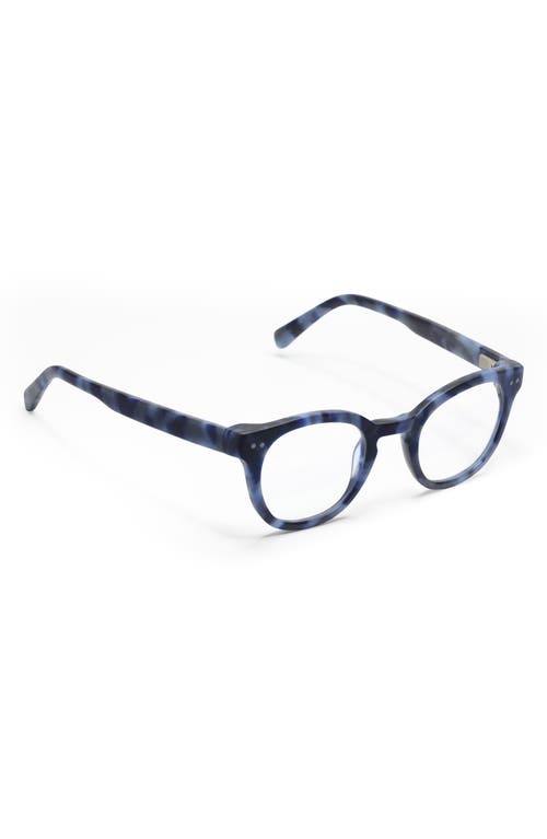 Shop Eyebobs Waylaid 46mm Round Reading Glasses In Blue Demi