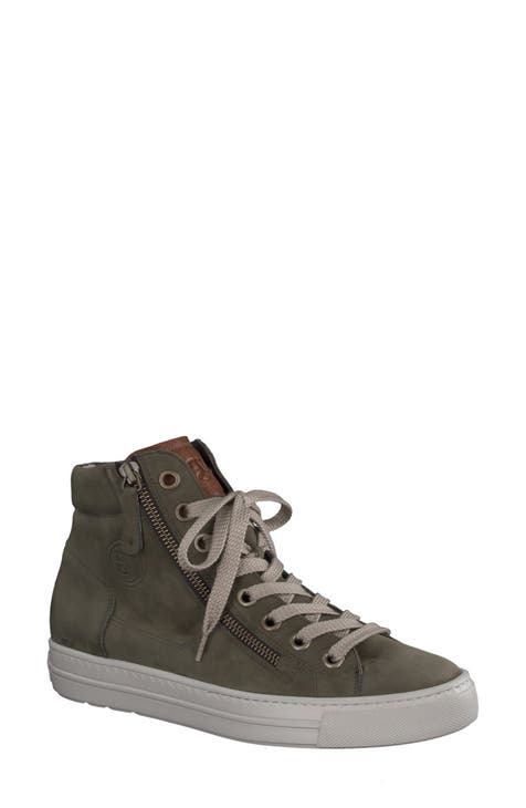 Green womens high top sneakers hotsell