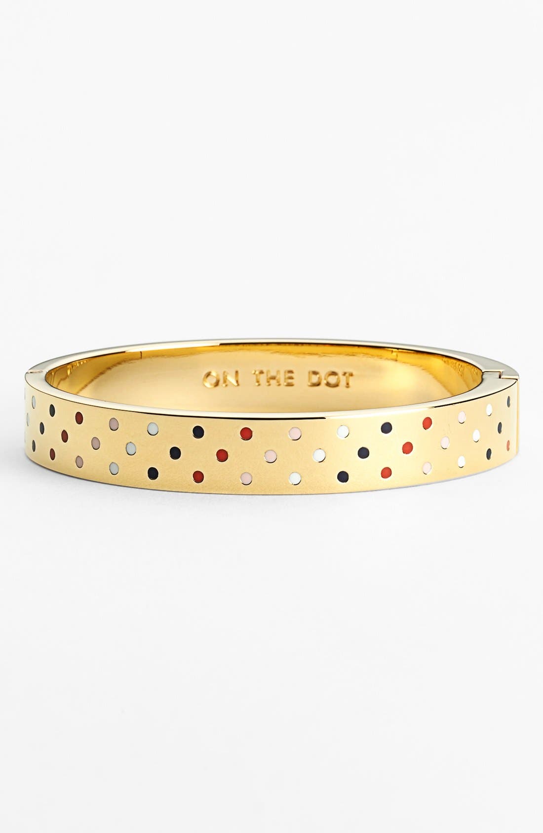 kate spade new york 'idiom on the dot' hinged bangle Nordstrom