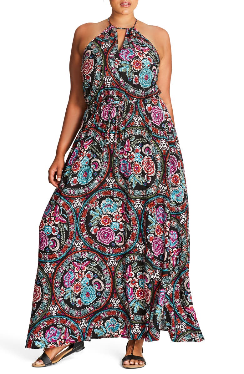 City Chic Folklore Maxi Dress (Plus Size) | Nordstrom
