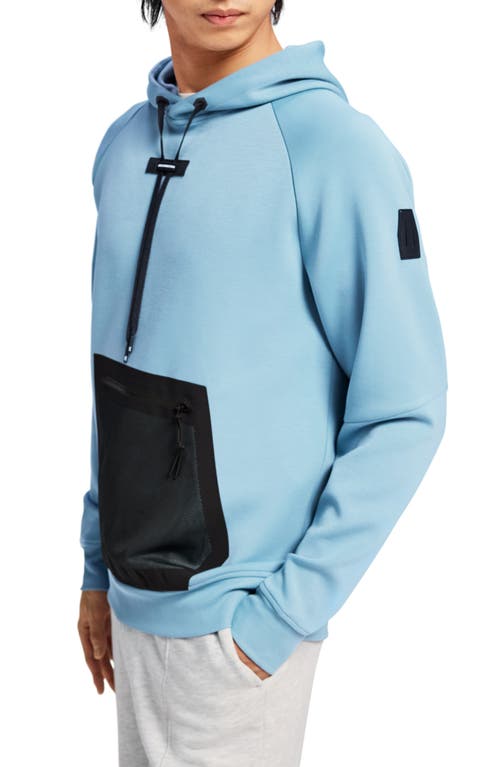 On Pullover Mesh Pocket Hoodie In Coast