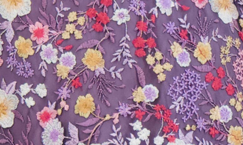 Shop Eliza J Floral Fit & Flare Dress In Lavender