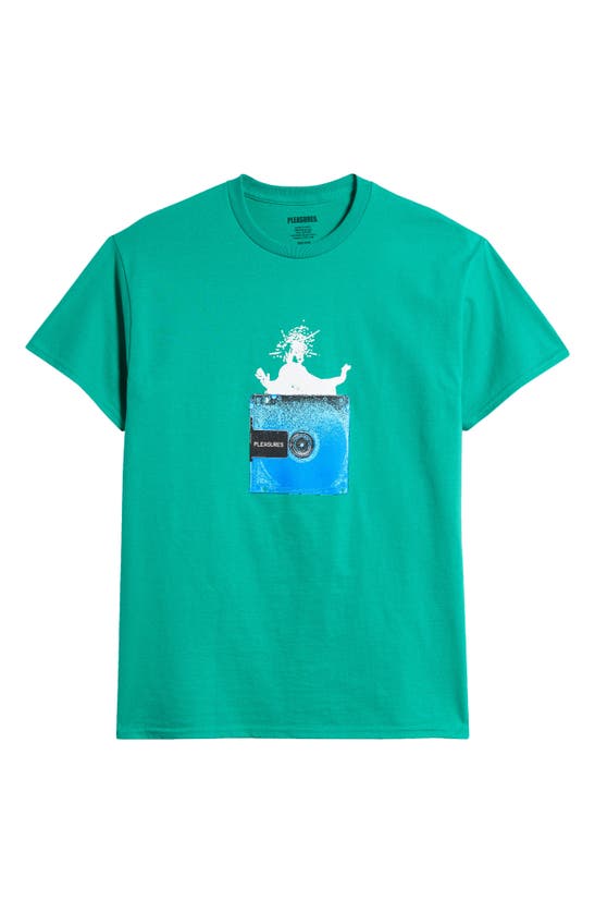 Shop Pleasures Opera Cotton Graphic T-shirt In Kelly Green