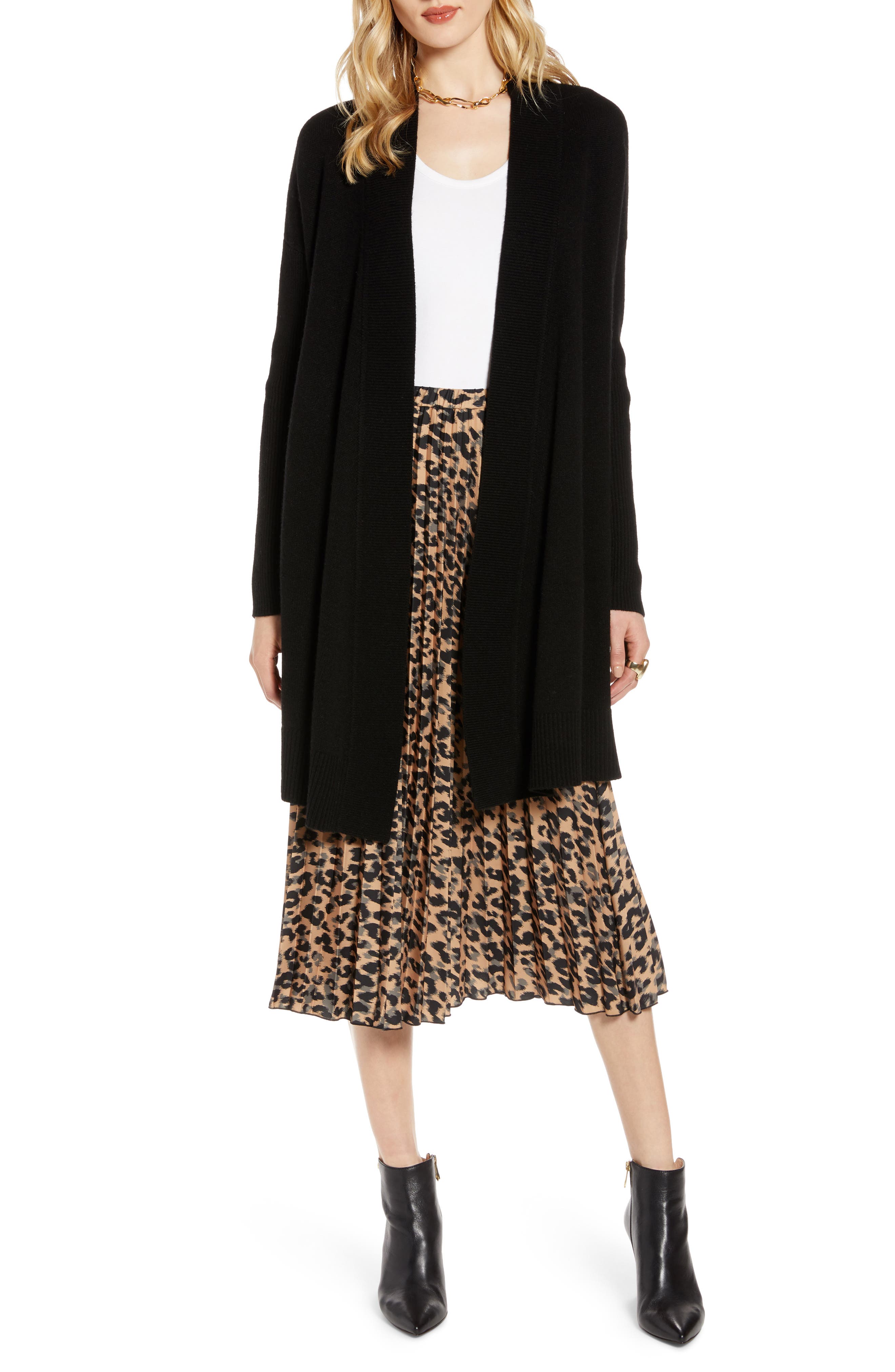 halogen wool & cashmere long cardigan
