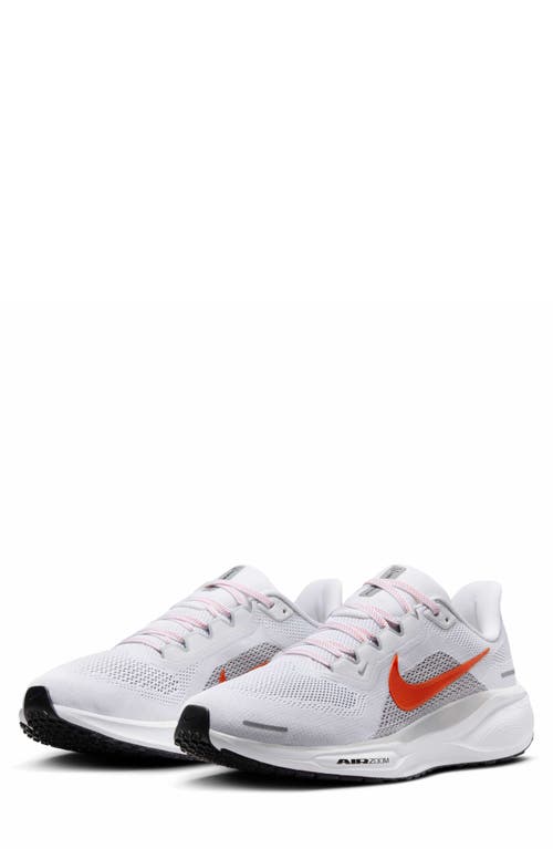 Nike Air Zoom Pegasus 41 Running Shoe In White/wolf Grey/black