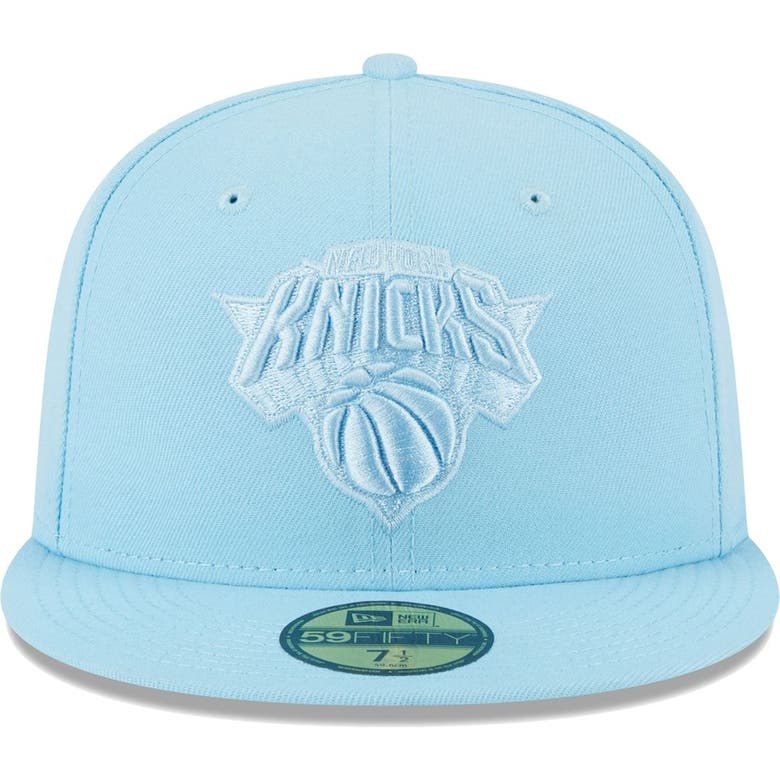 New Era Powder Blue New York Knicks Spring Colour Pack 59fifty Fitted ...