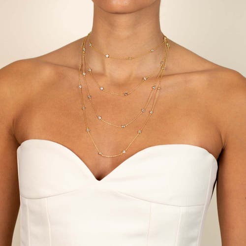 Shop Adina Eden By  Diamond By The Yard Necklace In Gold