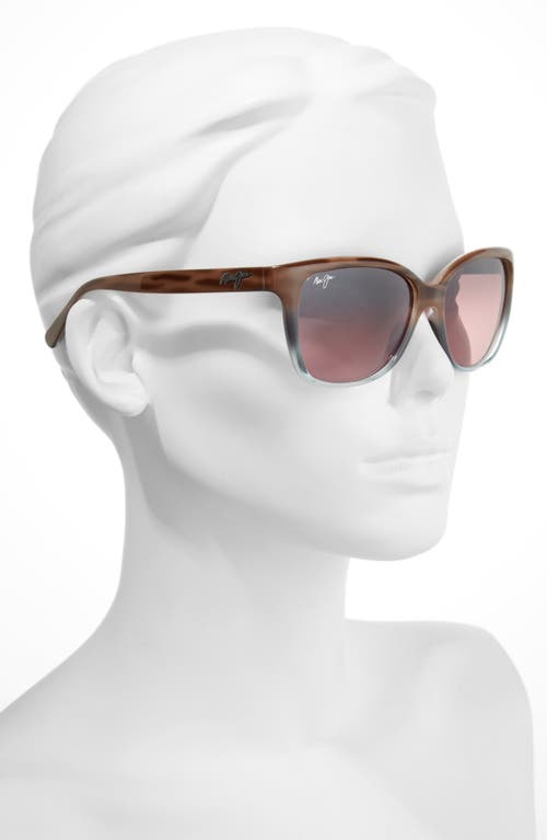 Maui Jim Starfish 56mm Polarizedplus2® Cat Eye Sunglasses In Sandstone/blue