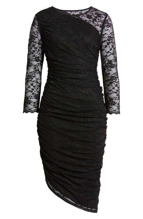 VINCE CAMUTO VINCE CAMUTO LONG SLEEVE LACE BODY-CON DRESS