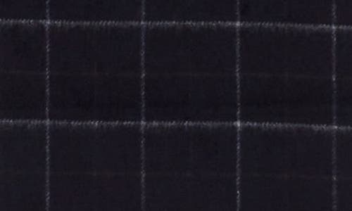 Vince Creekside Plaid Double Face Wool & Cashmere Scarf In Navy