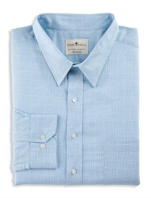 Shop Oak Hill By Dxl Check Patterned Dress Shirt In Teal