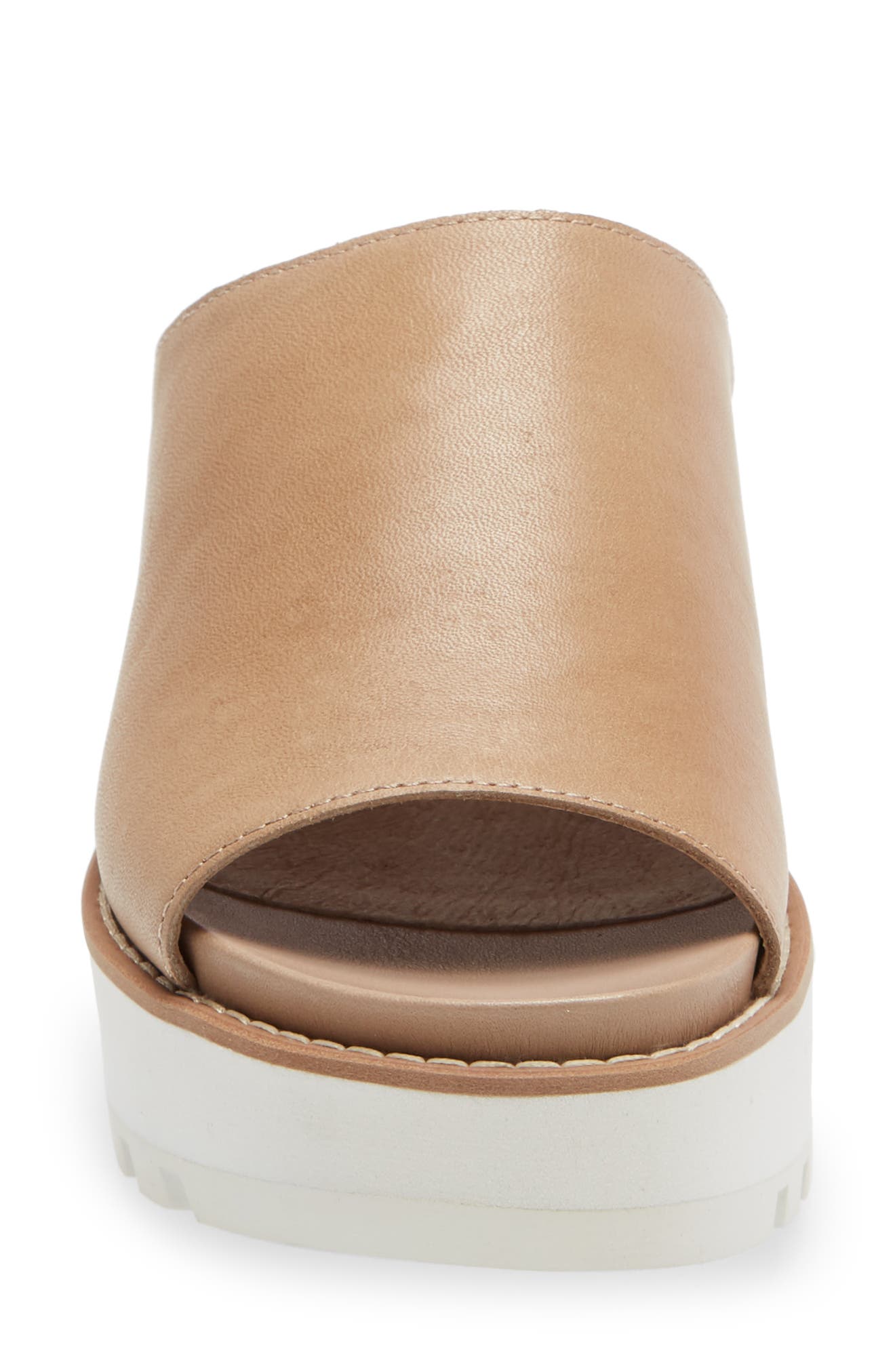 Eileen Fisher Level Platform Slide Sandal In Barley Leather ModeSens