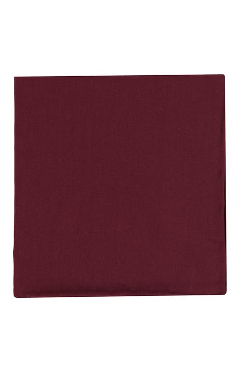 Brooklyn Brigade Solid Cotton Pocket Square In Wine