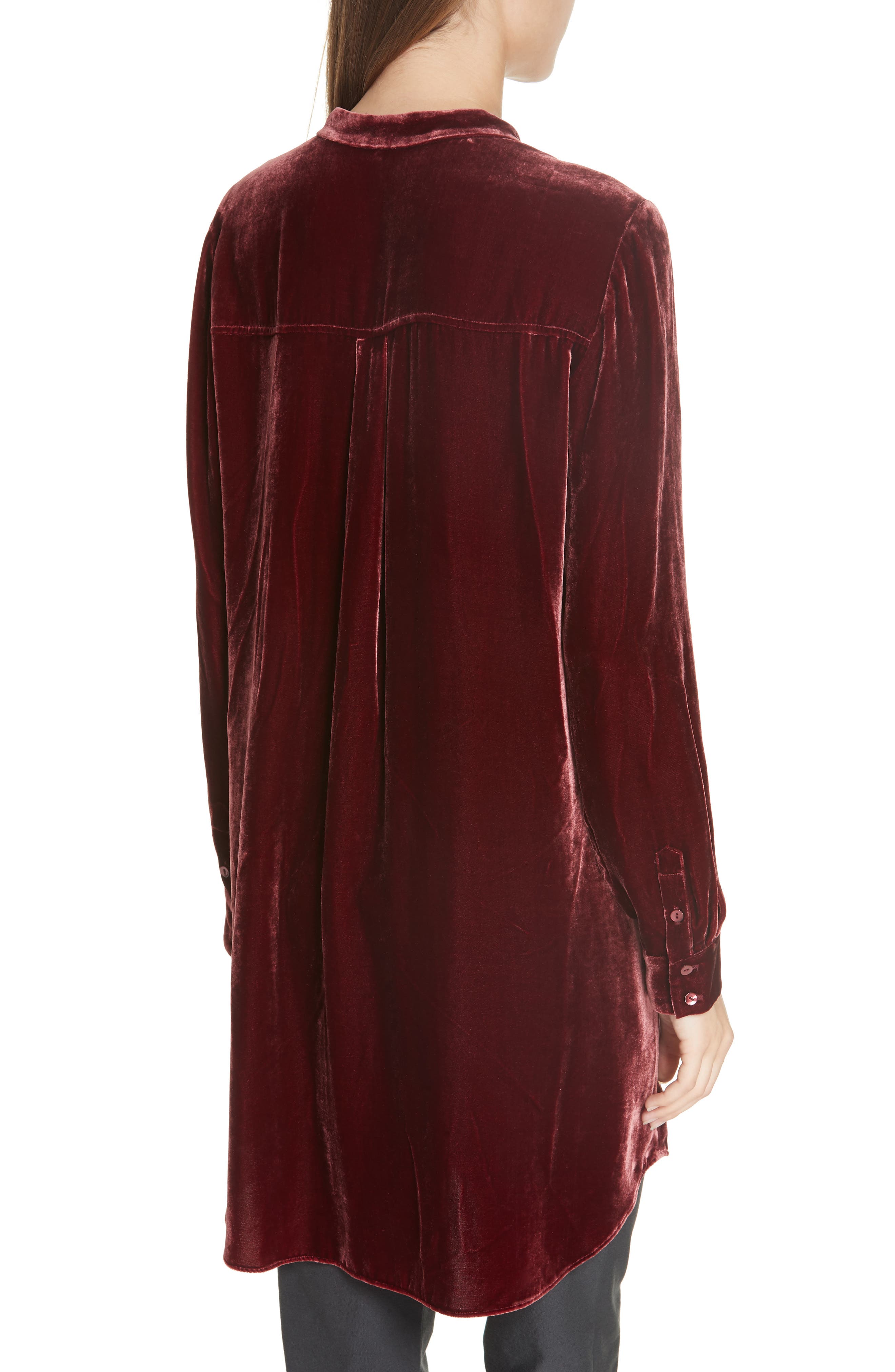 eileen fisher velvet shirt