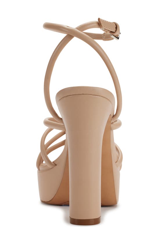 Shop Dkny Ankle Strap Platform Sandal In Light Taupe