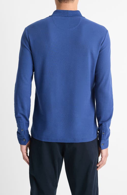Vince Men's Pima Pique Polo Shirt In Regal Blue