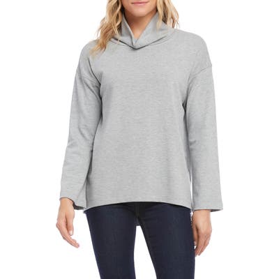 Karen Kane Cowl Neck Pullover, Grey