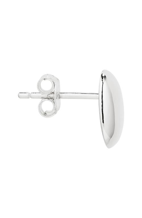 Shop Lie Studio Lié Studio The Luna Stud Earrings In Silver