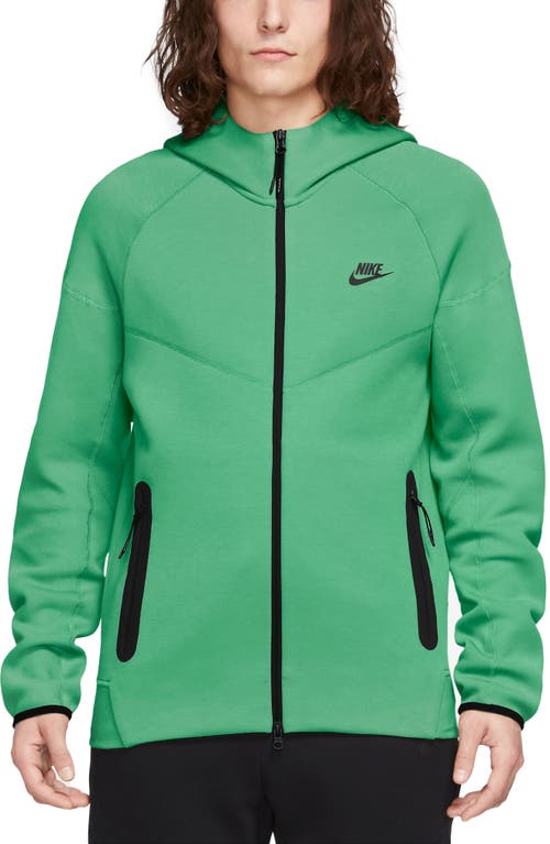 Nike Tech Fleece Windrunner Zip Hoodie In Green