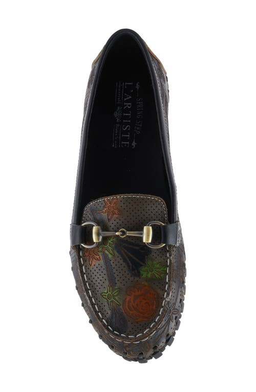 Shop L'artiste By Spring Step Delavigne Bit Loafer In Charcoal Multi