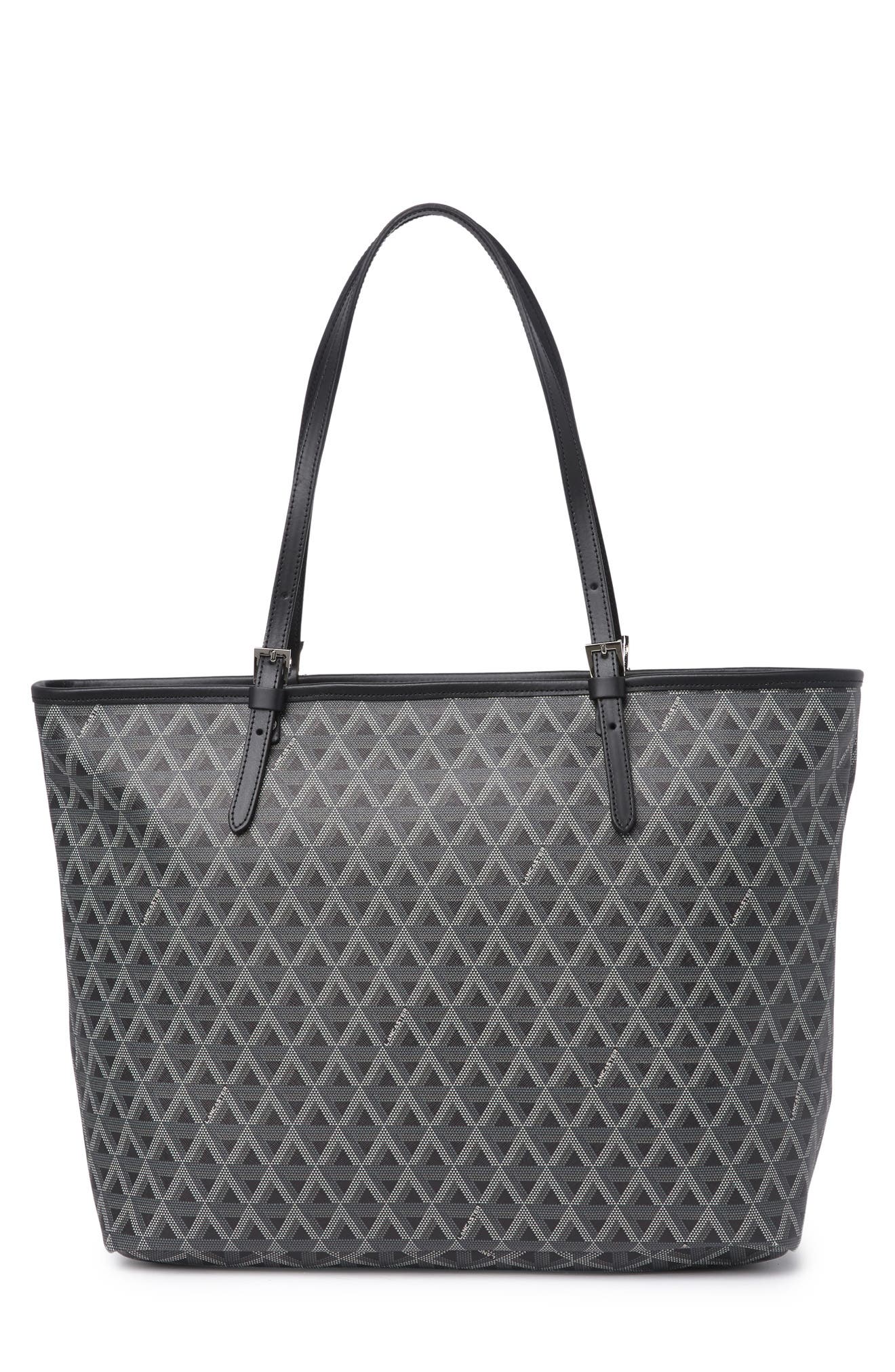 Lancaster Ikon Medium/large Print Tote Bag In Black ModeSens