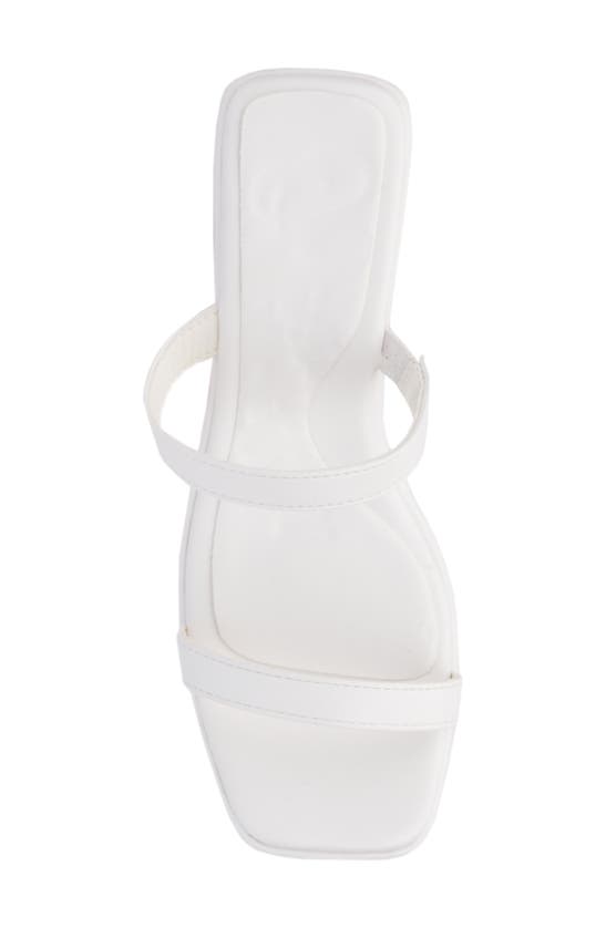 Shop Olivia Miller Savage Block Heel Sandal In White