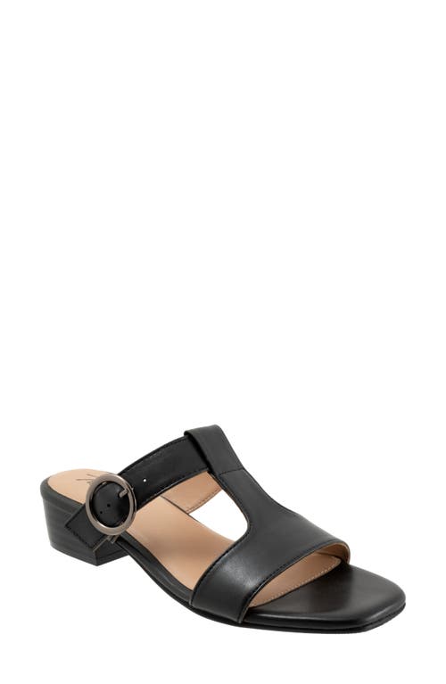 Trotters Nanna Slide Sandal Black at Nordstrom,