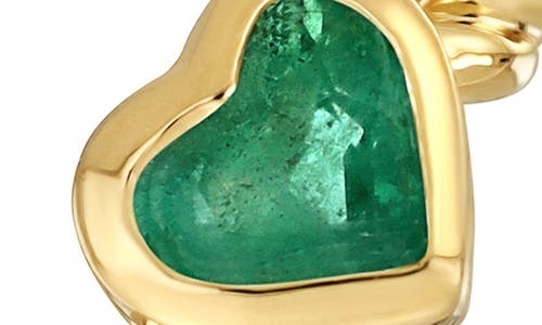 Shop Bony Levy El Mar Emerald Heart Ring In 18k Yellow Gold