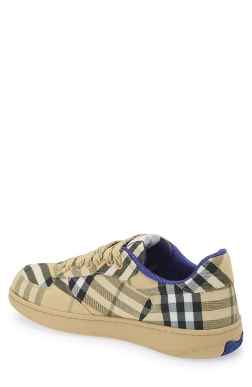 Shop Burberry Terrace Check Sneaker In Grain Ip Check