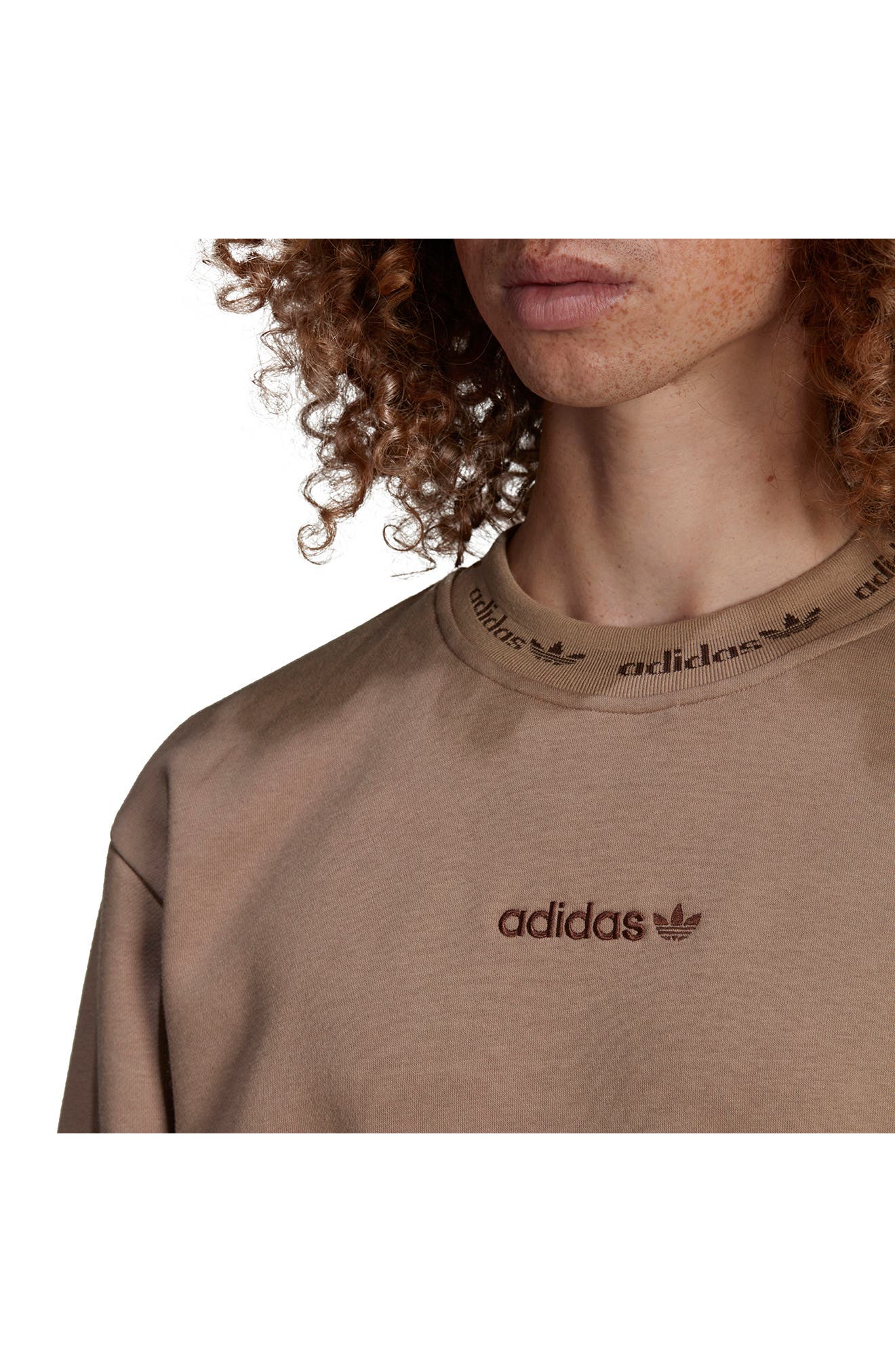 adidas oversize crewneck sweatshirt