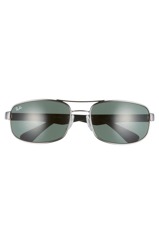 Ray Ban 61mm Square Sunglasses In Grey
