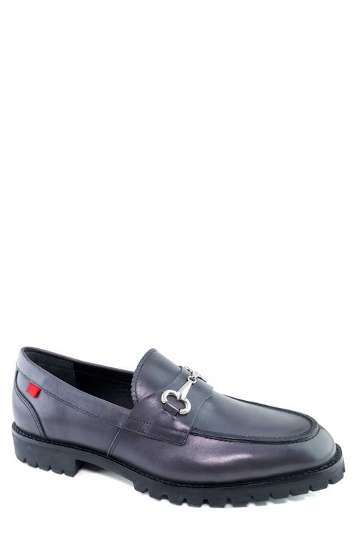 Shop Marc Joseph New York Wall St. 3.0 Lugged Bit Loafer In Charcoal