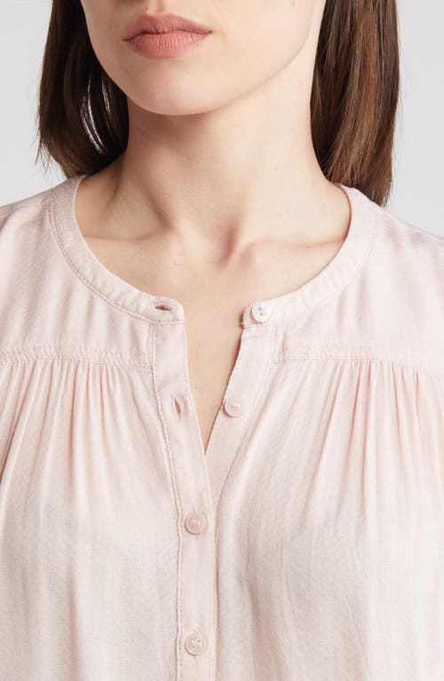 Shop Treasure & Bond Flutter Sleeve Top In Pink Sepia