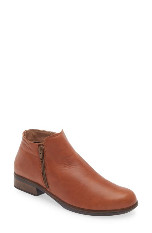 Shop Naot 'helm' Bootie In Brown Peanut Leather