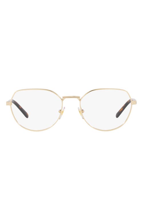 VOGUE 51mm Round Reading Glasses in Pale Gold