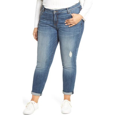 Plus Size Kut From The Kloth Catherine Slim Boyfriend Jeans, Blue