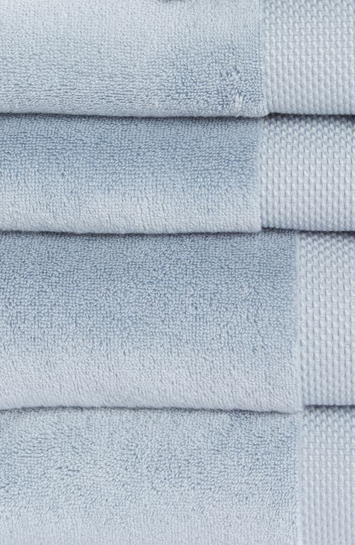 Shop Matouk Regent 6-piece Towel Set In Hazy Blue