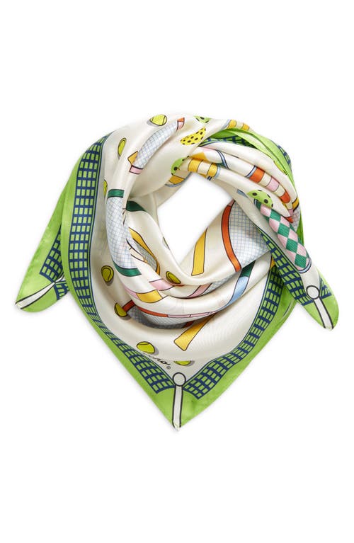 Echo What a Racket Silk Bandana in Cream 
